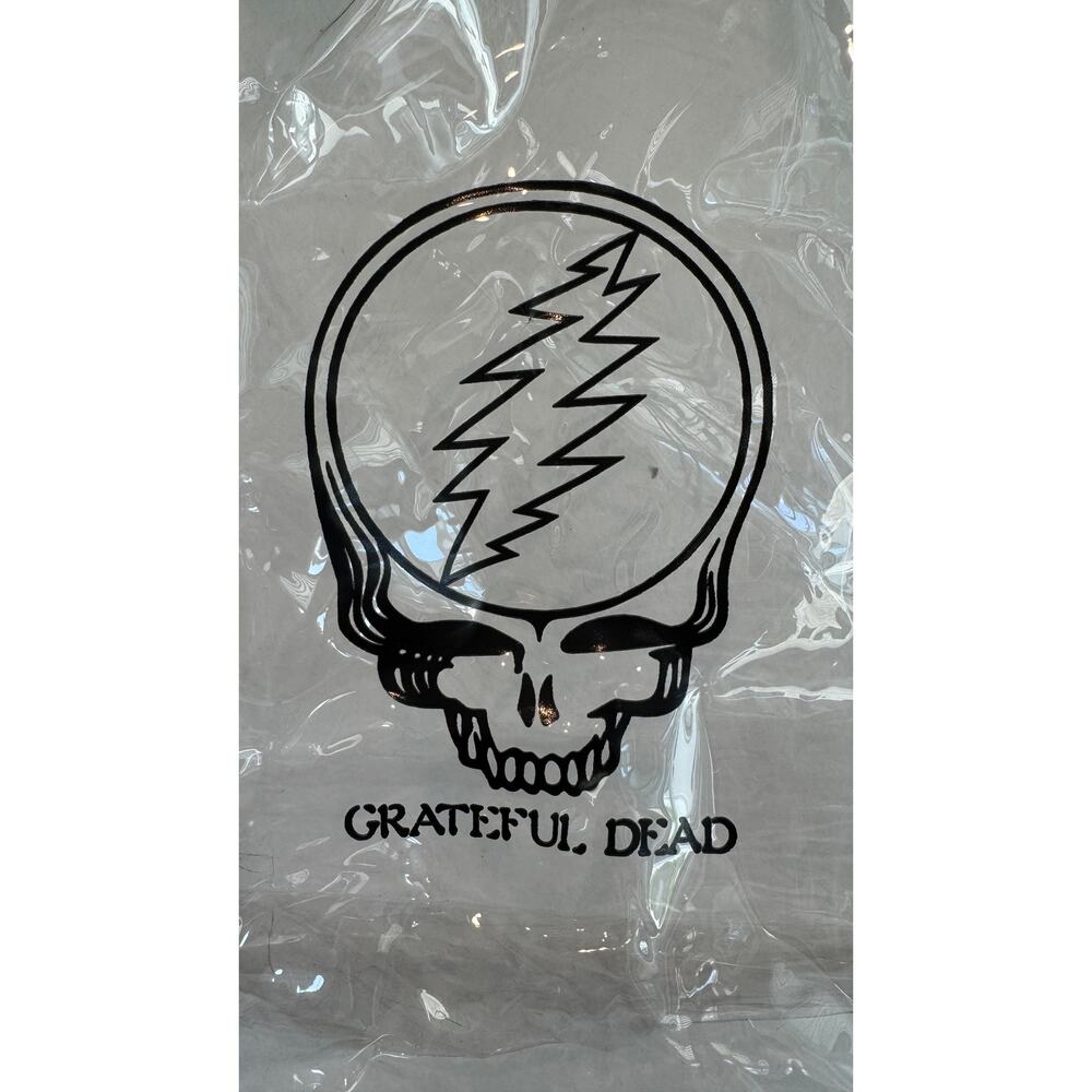 Grateful Dead Steal Your Face Clear Stadium Tote Bag Transparent Concert Bag - Picture 2 of 9